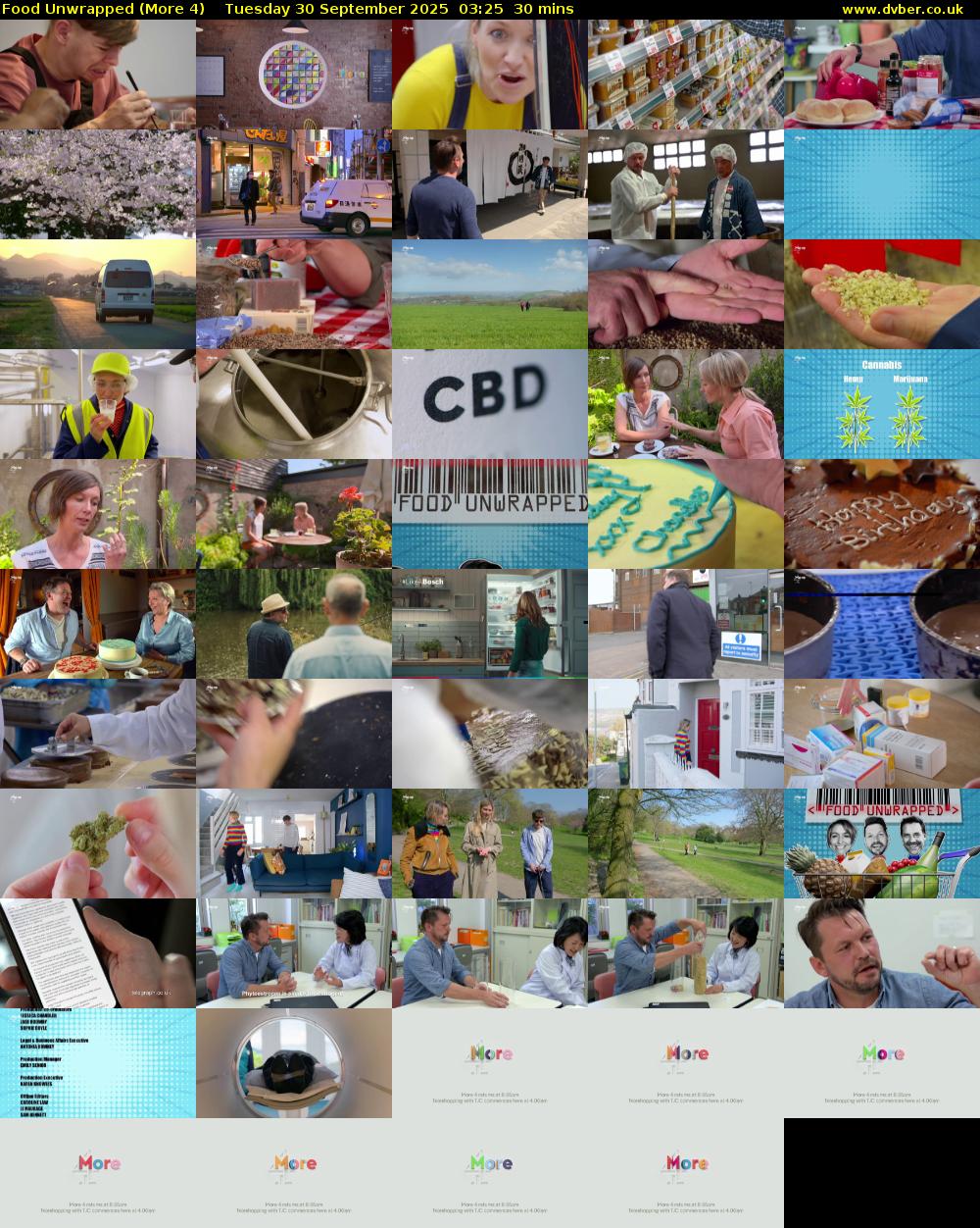 Food Unwrapped (More 4) Tuesday 30 September 2025 03:25 - 03:55