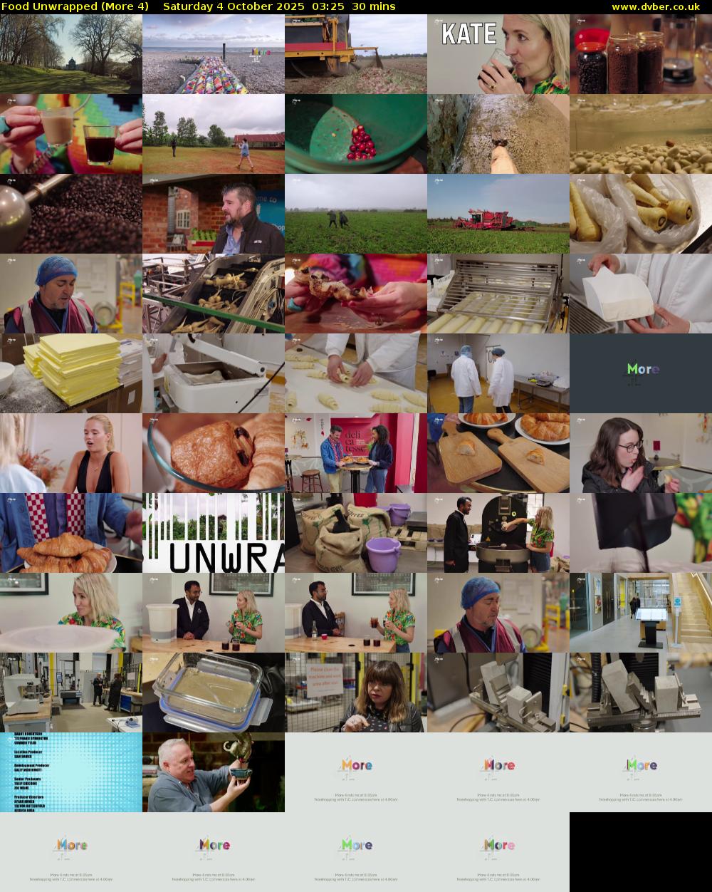 Food Unwrapped (More 4) Saturday 4 October 2025 03:25 - 03:55