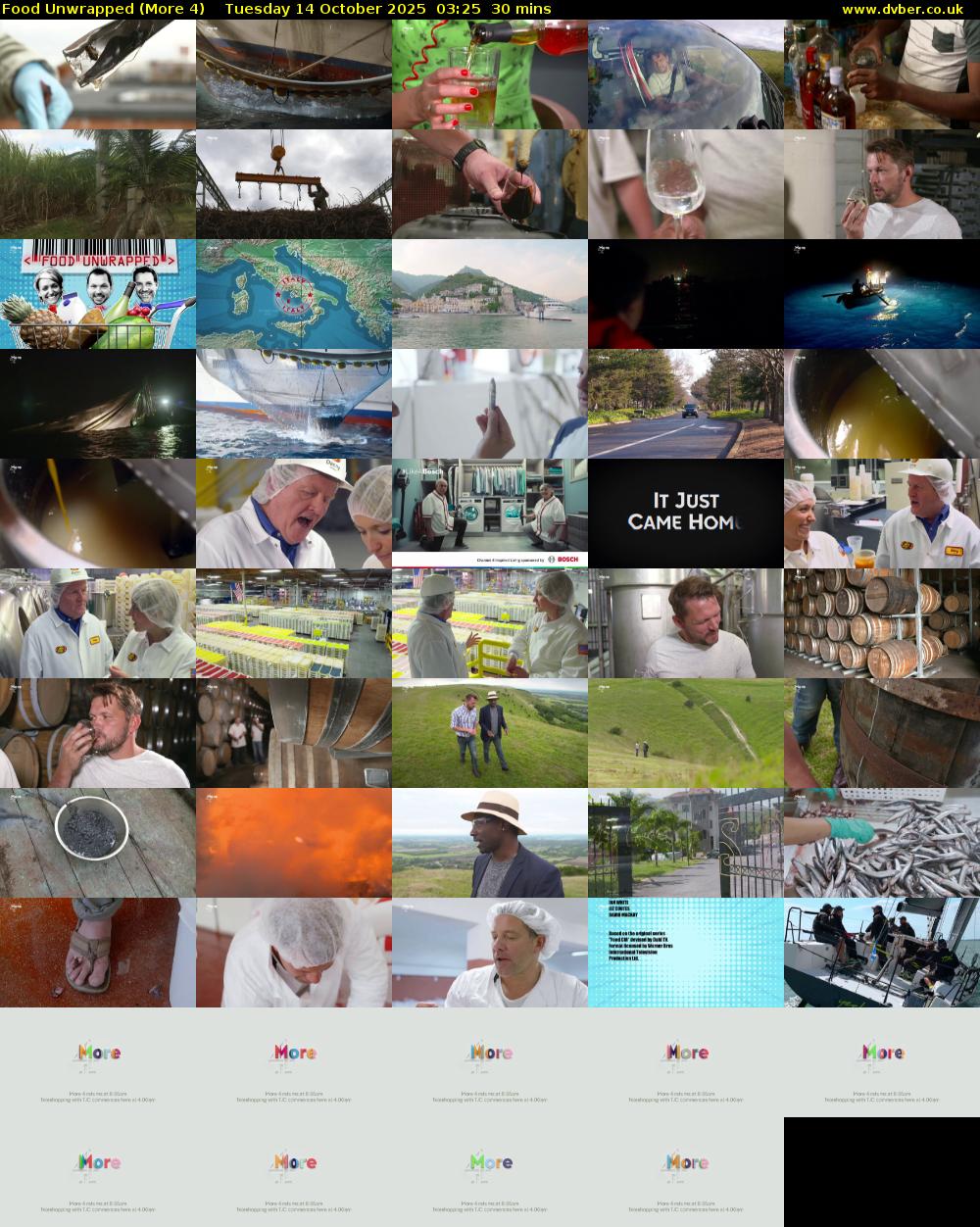 Food Unwrapped (More 4) Tuesday 14 October 2025 03:25 - 03:55
