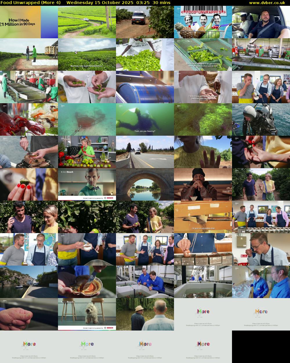 Food Unwrapped (More 4) Wednesday 15 October 2025 03:25 - 03:55