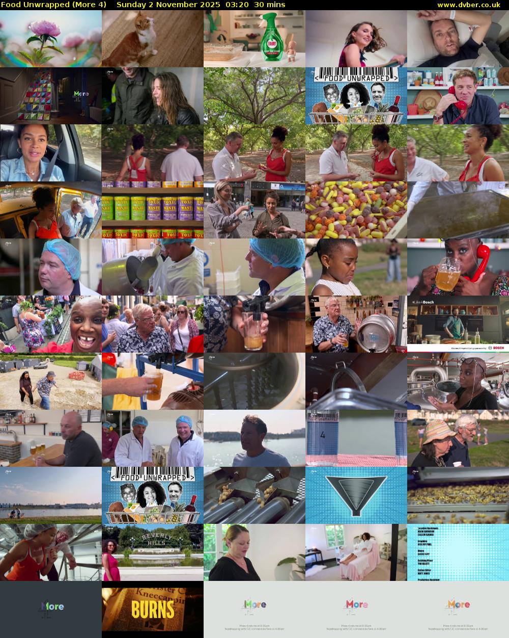 Food Unwrapped (More 4) Sunday 2 November 2025 03:20 - 03:50