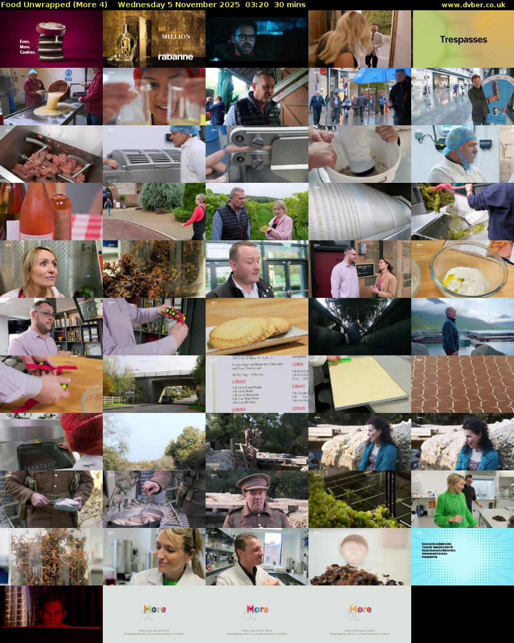 Food Unwrapped (More 4) Wednesday 5 November 2025 03:20 - 03:50