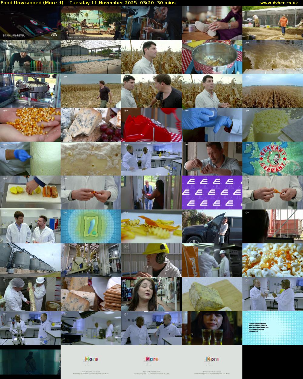 Food Unwrapped (More 4) Tuesday 11 November 2025 03:20 - 03:50