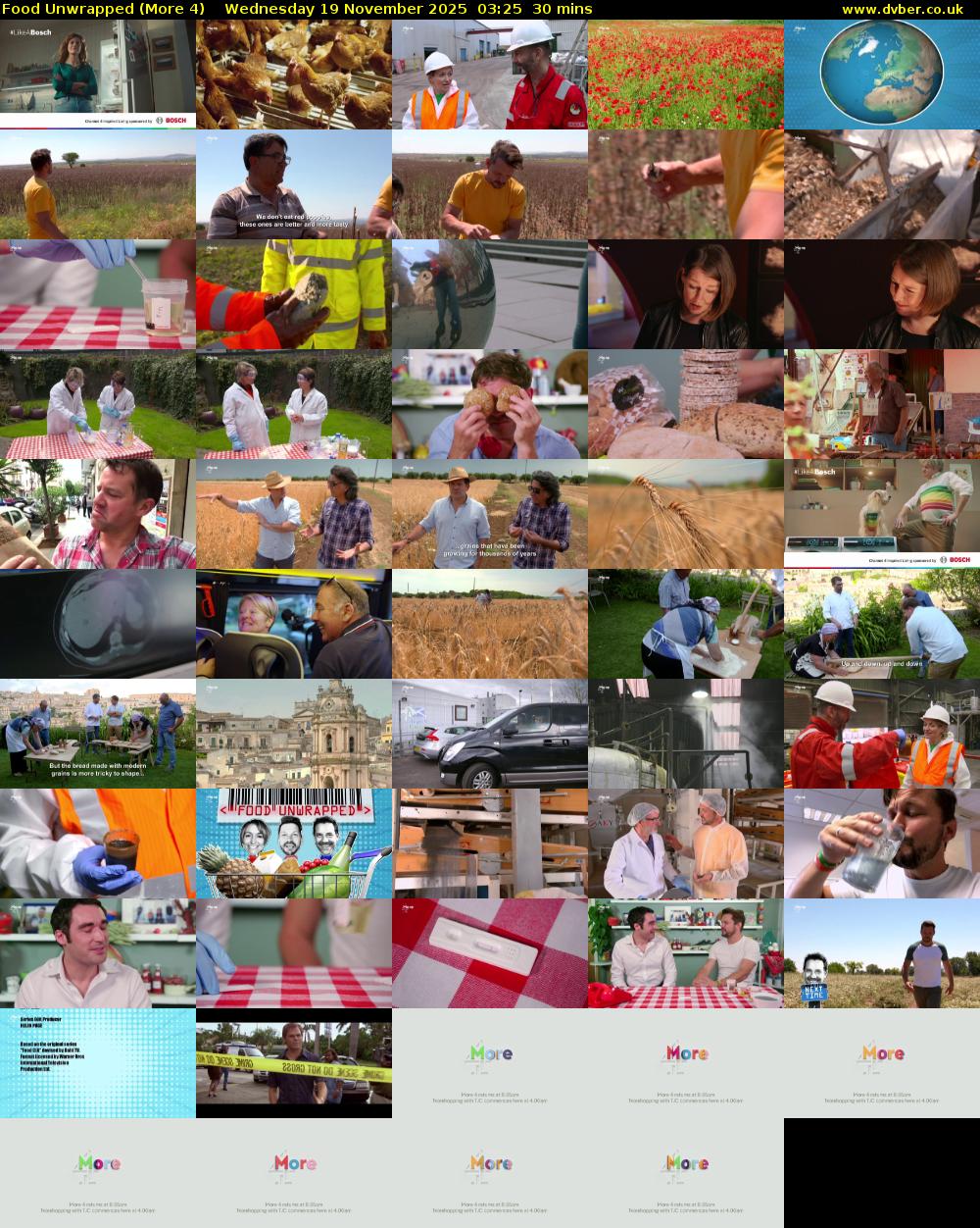 Food Unwrapped (More 4) Wednesday 19 November 2025 03:25 - 03:55