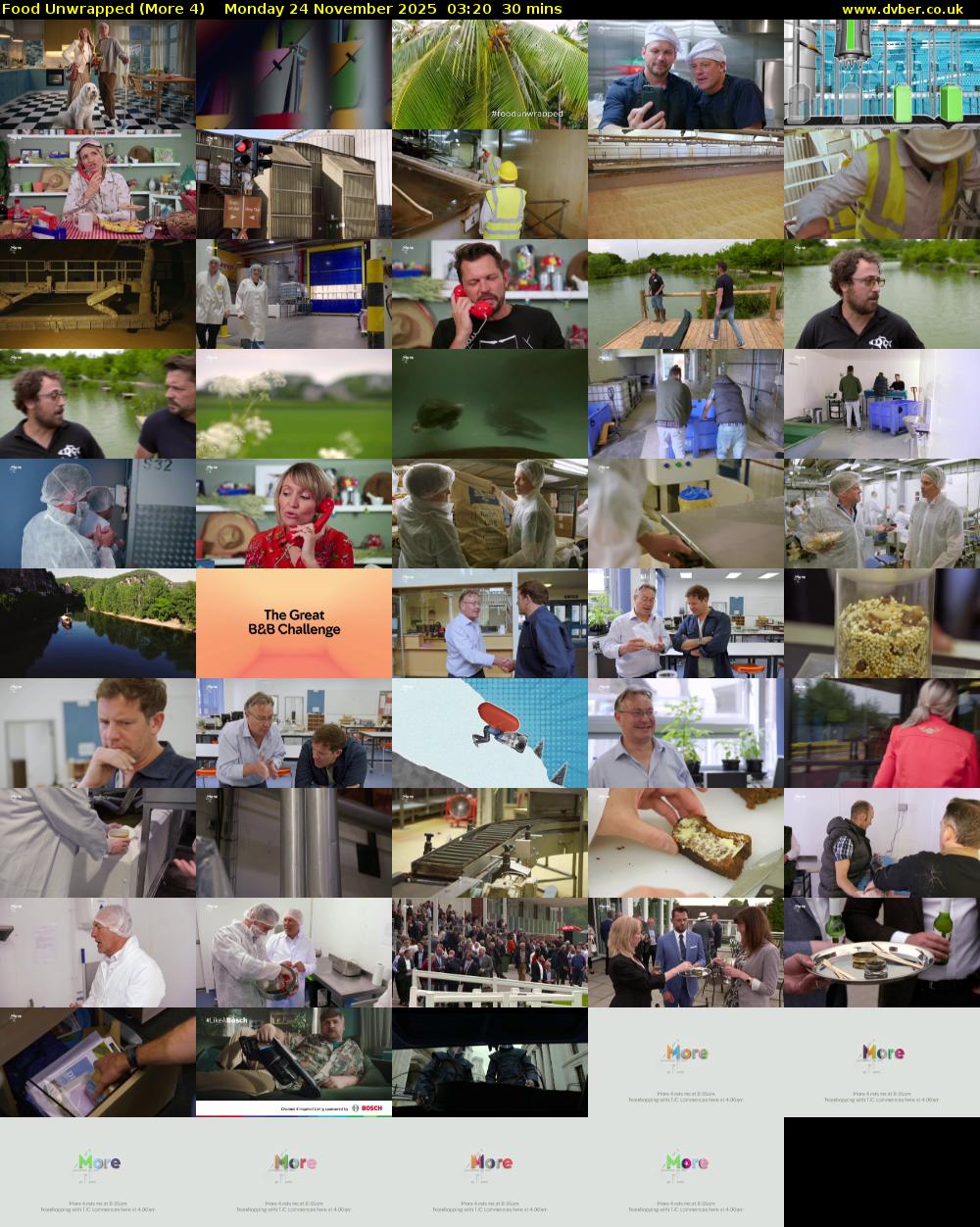 Food Unwrapped (More 4) Monday 24 November 2025 03:20 - 03:50