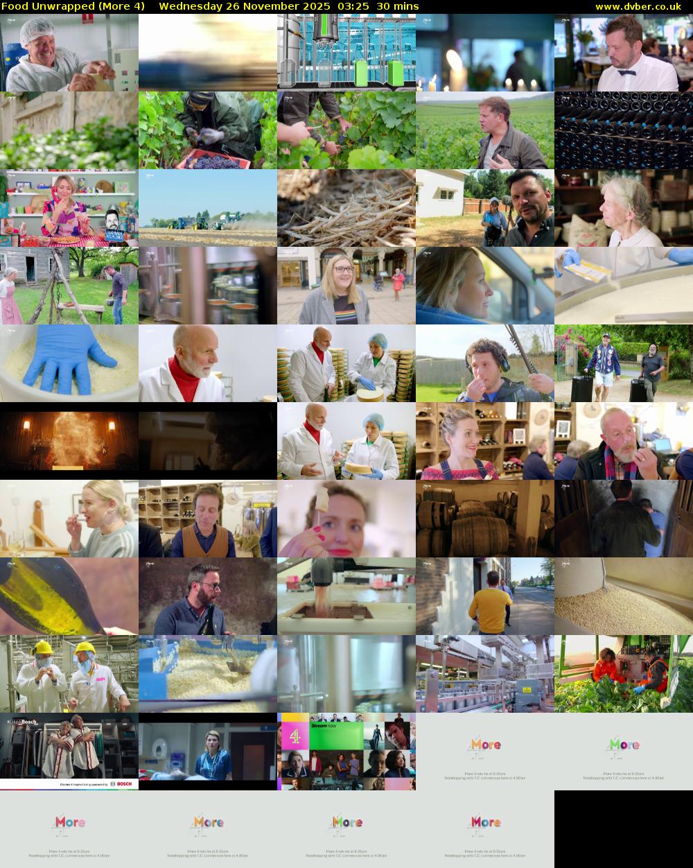 Food Unwrapped (More 4) Wednesday 26 November 2025 03:25 - 03:55