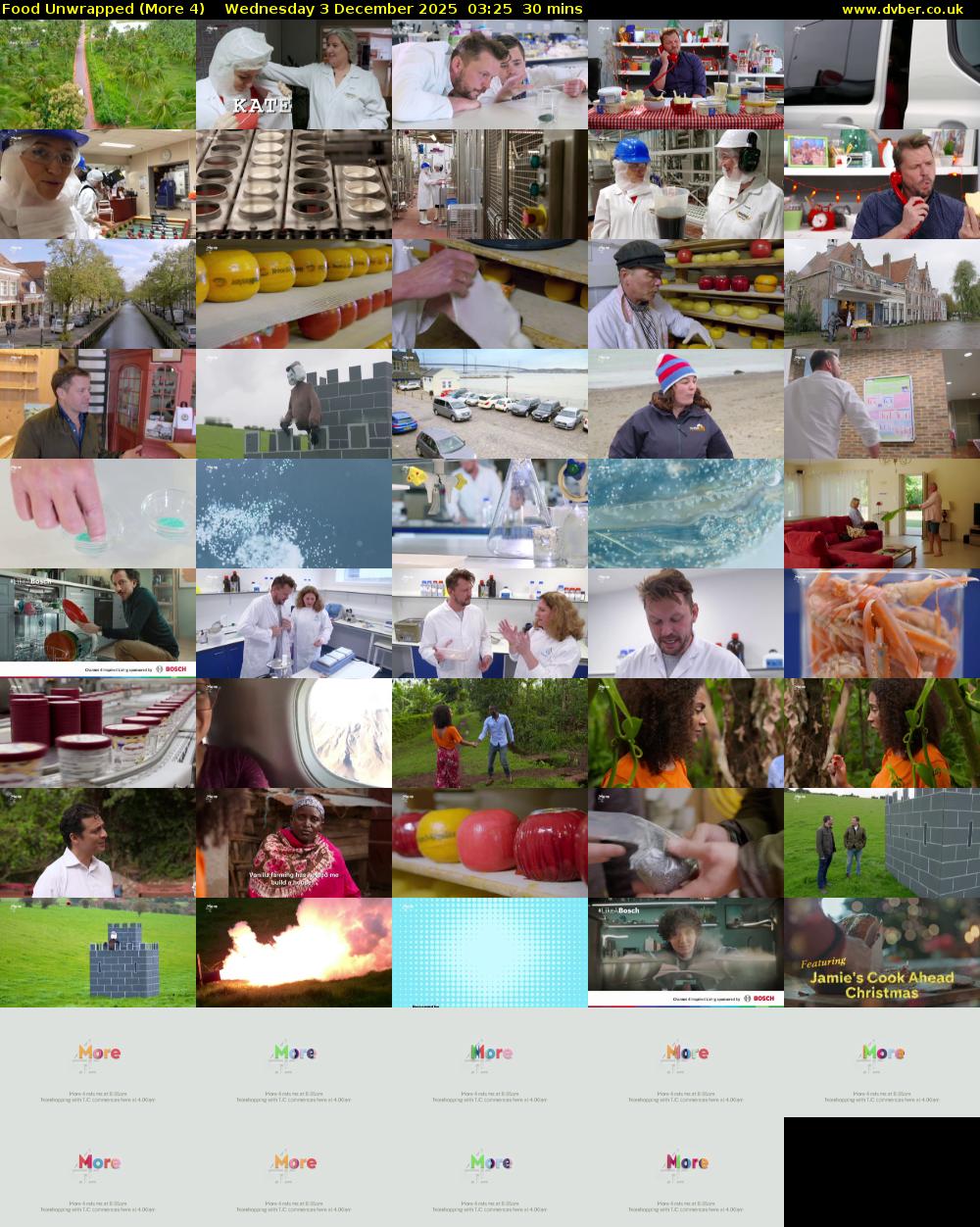 Food Unwrapped (More 4) Wednesday 3 December 2025 03:25 - 03:55