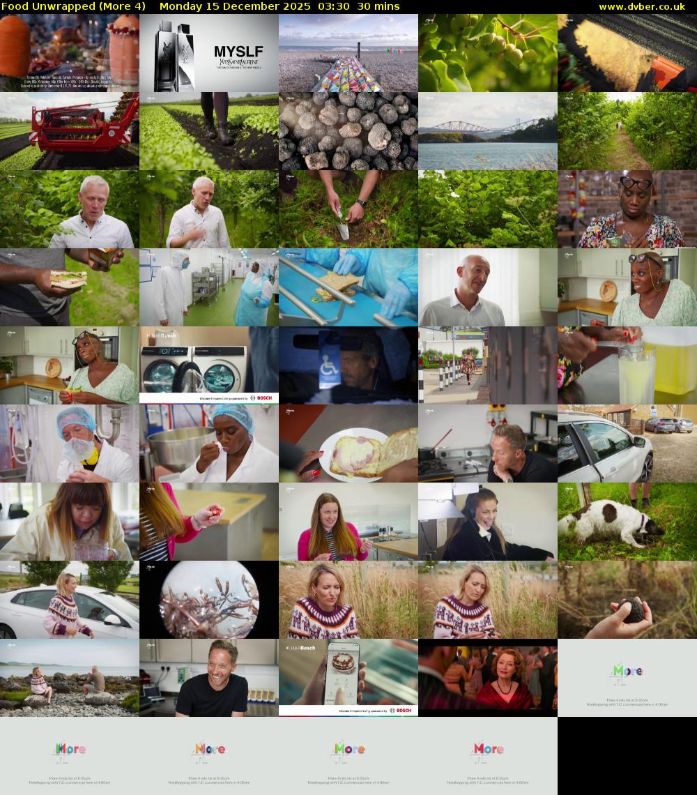 Food Unwrapped (More 4) Monday 15 December 2025 03:30 - 04:00