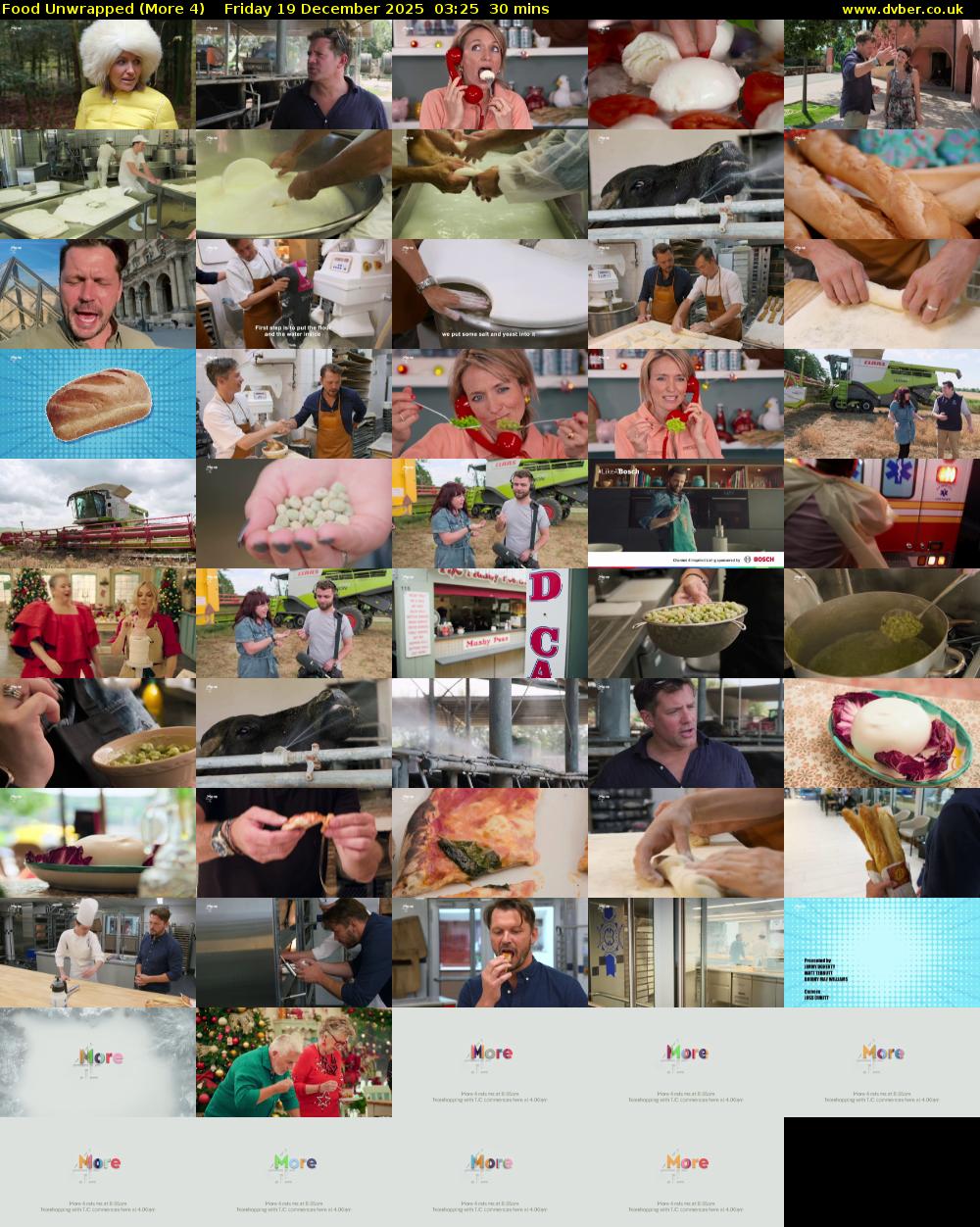 Food Unwrapped (More 4) Friday 19 December 2025 03:25 - 03:55