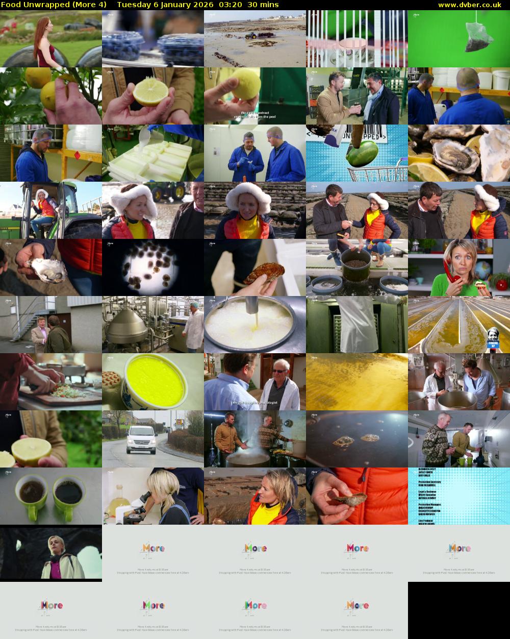 Food Unwrapped (More 4) Tuesday 6 January 2026 03:20 - 03:50