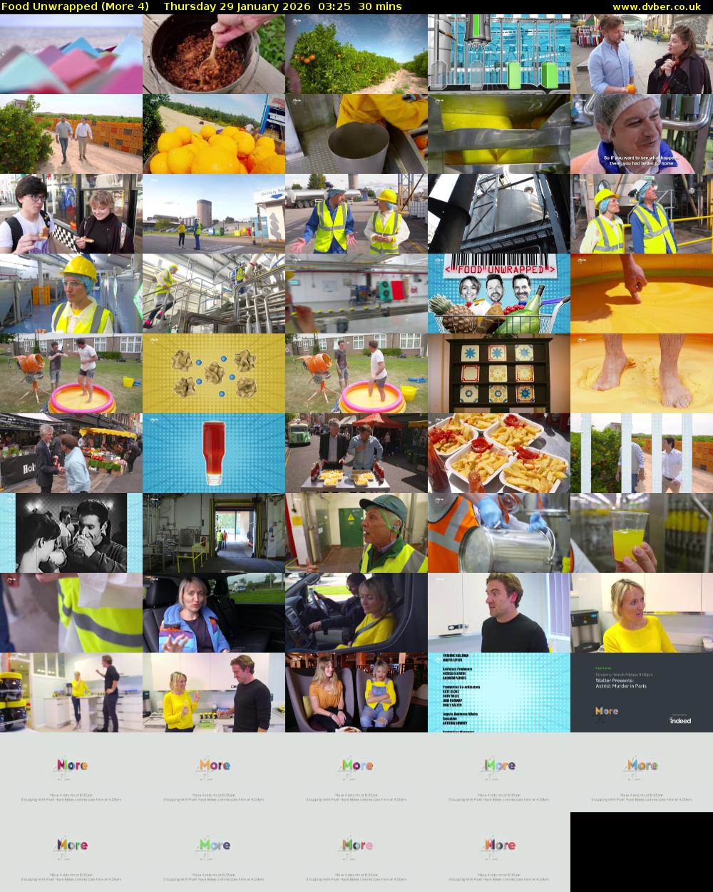 Food Unwrapped (More 4) Thursday 29 January 2026 03:25 - 03:55