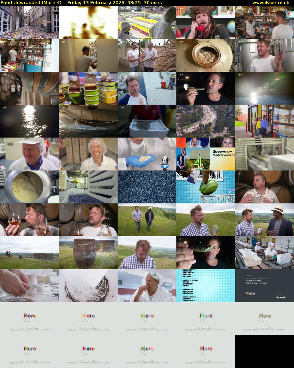 Food Unwrapped (More 4) Friday 13 February 2026 03:25 - 03:55