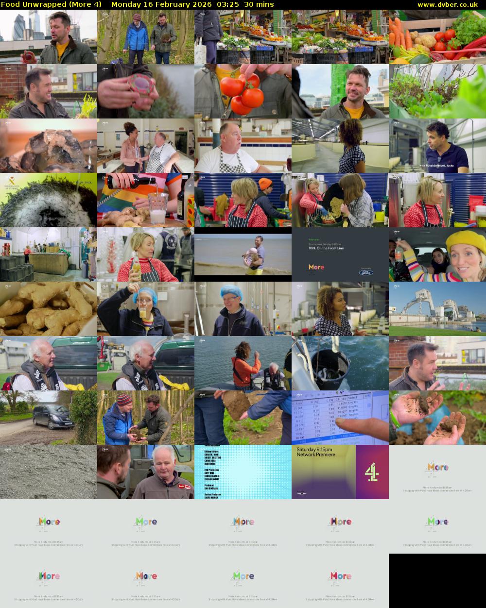 Food Unwrapped (More 4) Monday 16 February 2026 03:25 - 03:55