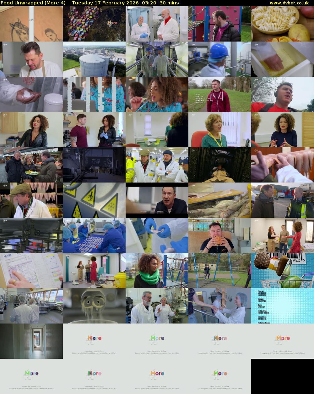 Food Unwrapped (More 4) Tuesday 17 February 2026 03:20 - 03:50
