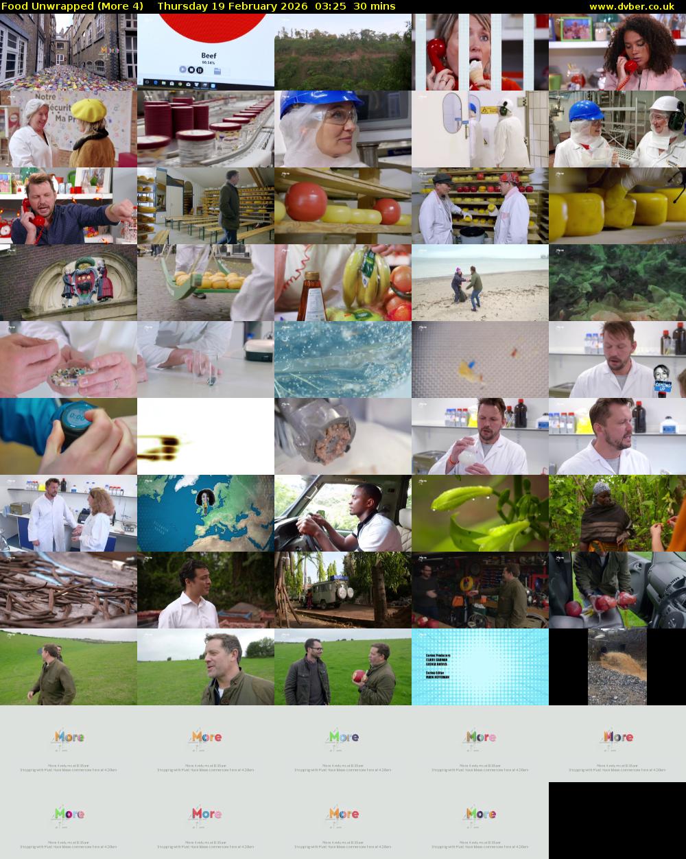 Food Unwrapped (More 4) Thursday 19 February 2026 03:25 - 03:55