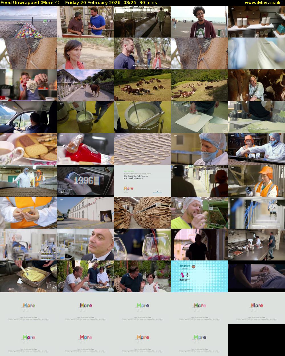 Food Unwrapped (More 4) Friday 20 February 2026 03:25 - 03:55