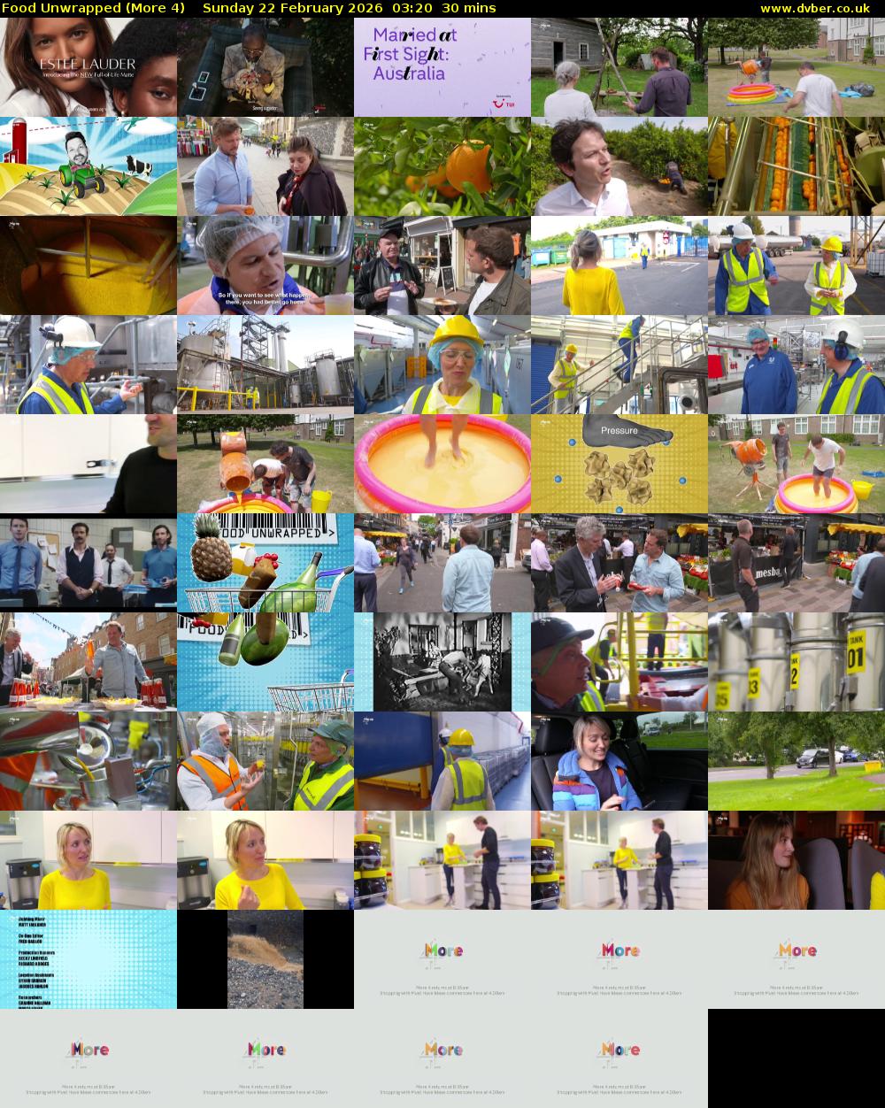 Food Unwrapped (More 4) Sunday 22 February 2026 03:20 - 03:50