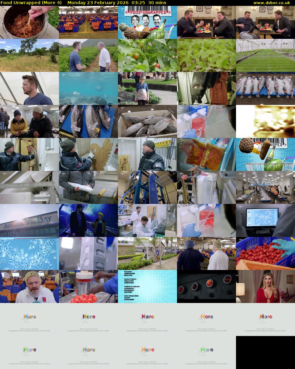 Food Unwrapped (More 4) Monday 23 February 2026 03:25 - 03:55