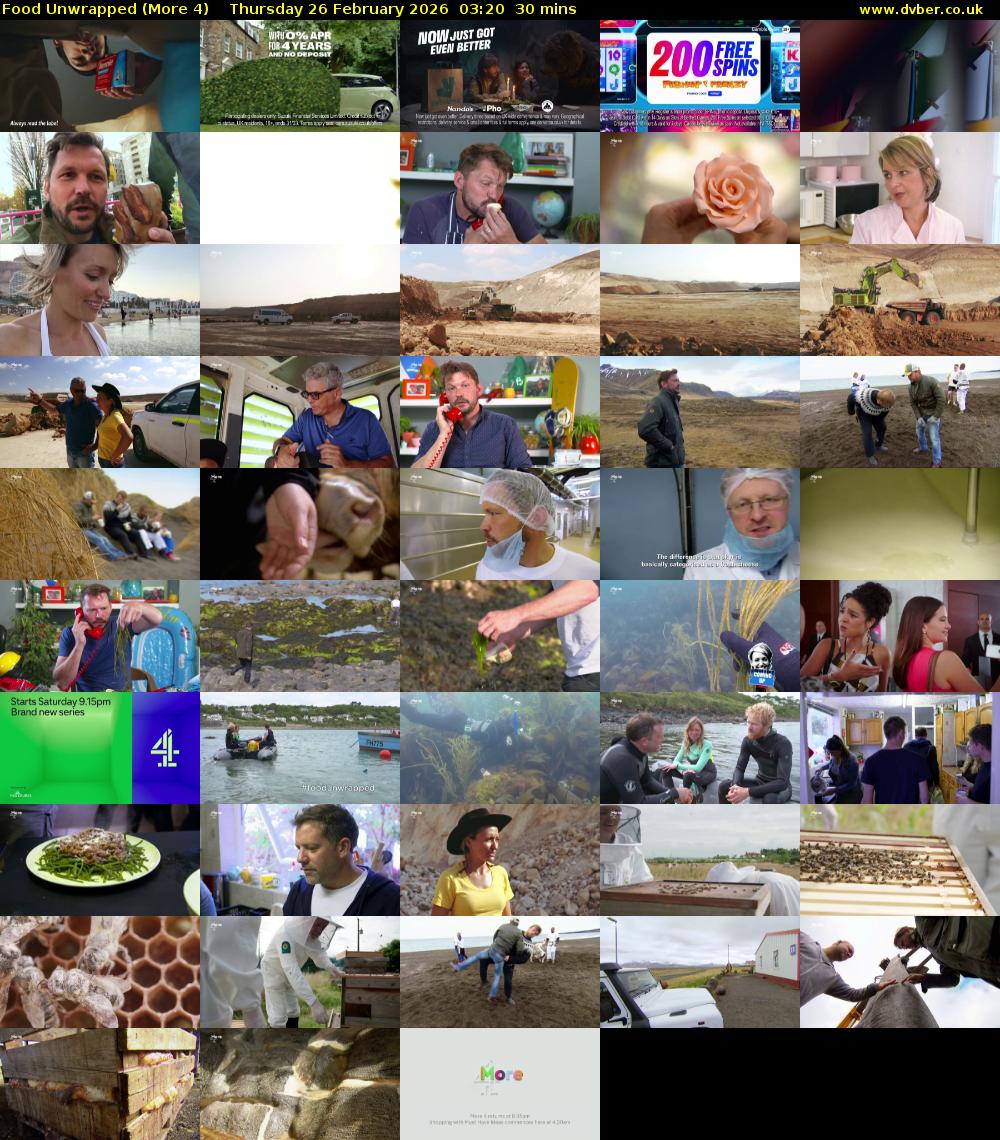 Food Unwrapped (More 4) Thursday 26 February 2026 03:20 - 03:50