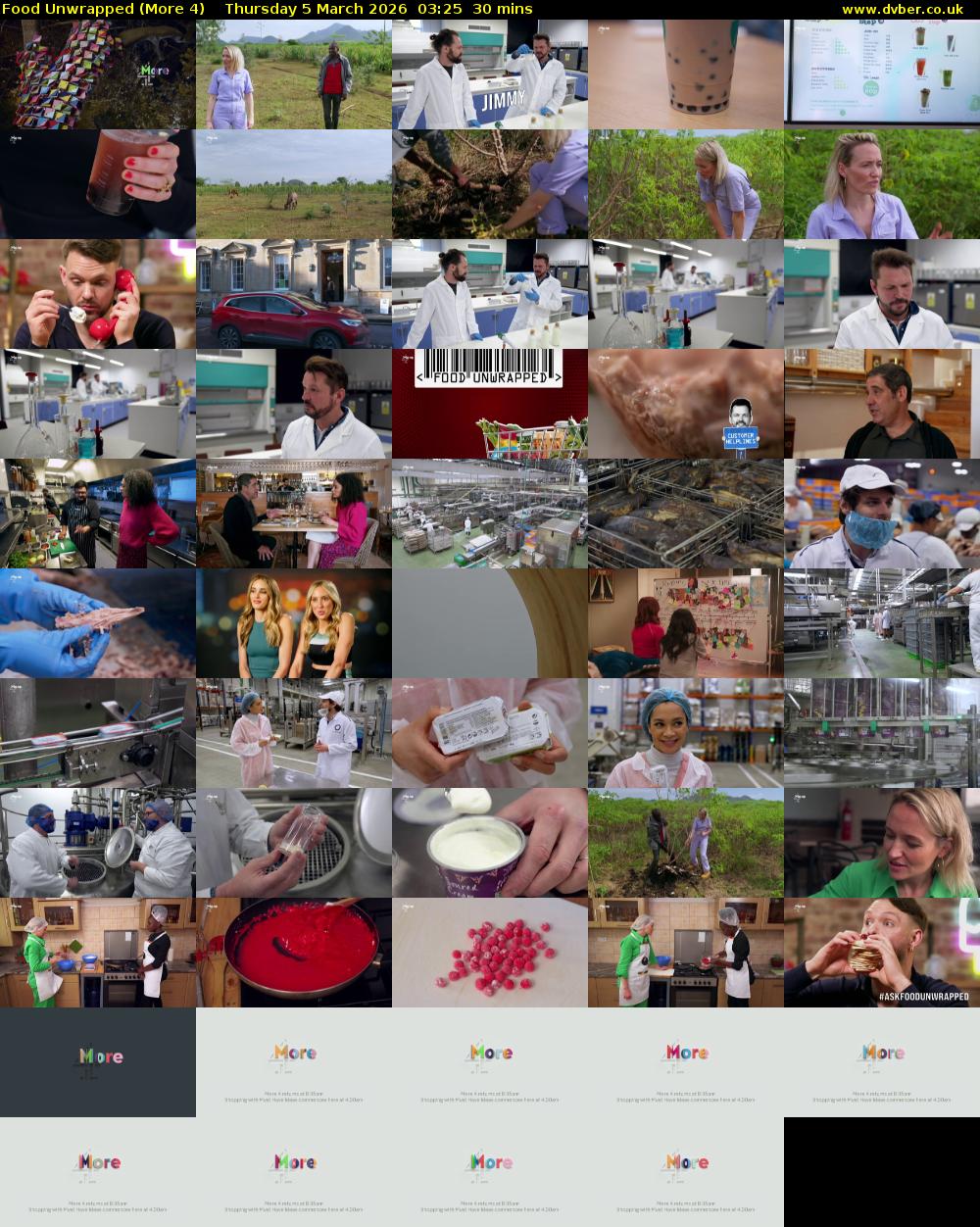 Food Unwrapped (More 4) Thursday 5 March 2026 03:25 - 03:55