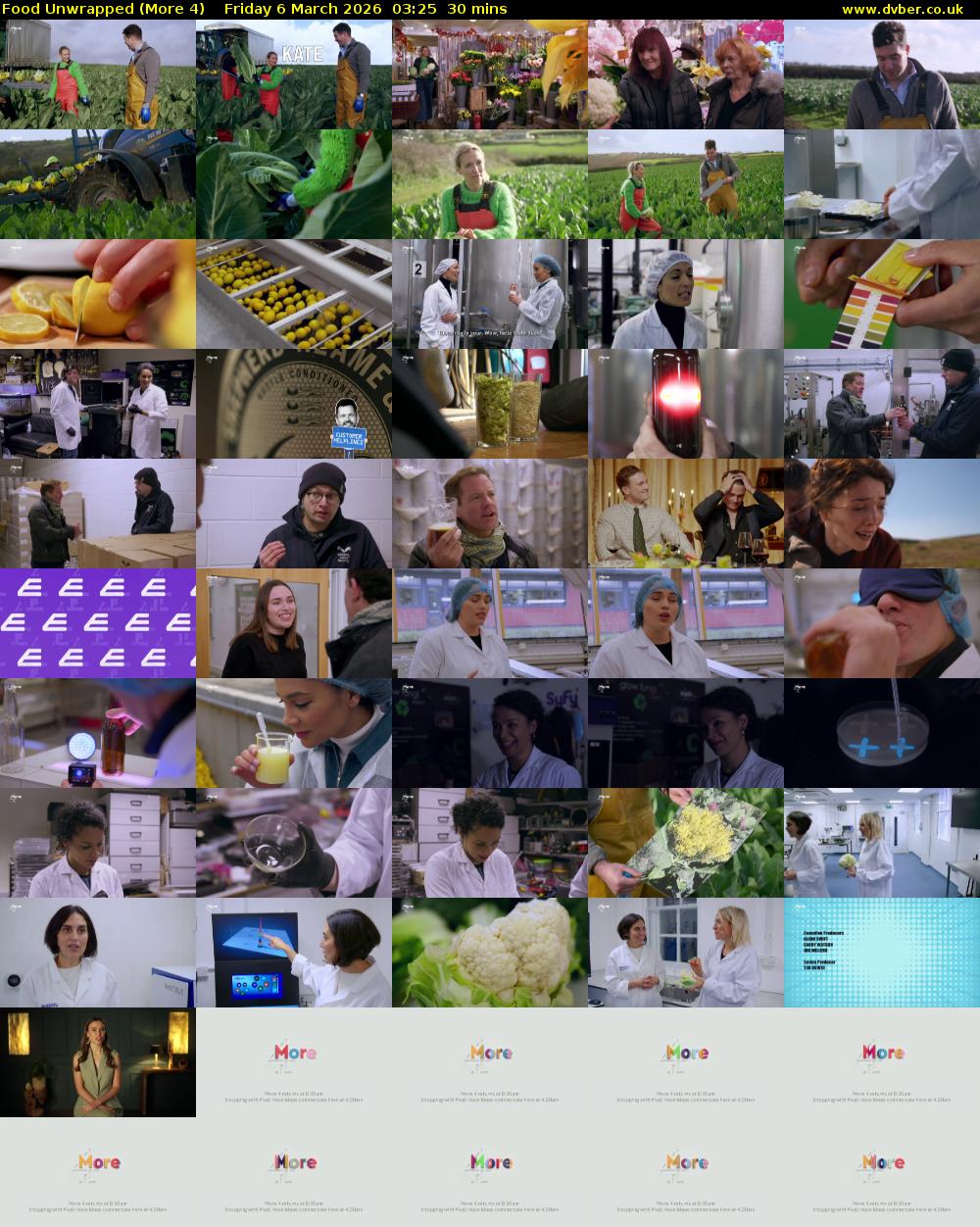 Food Unwrapped (More 4) Friday 6 March 2026 03:25 - 03:55