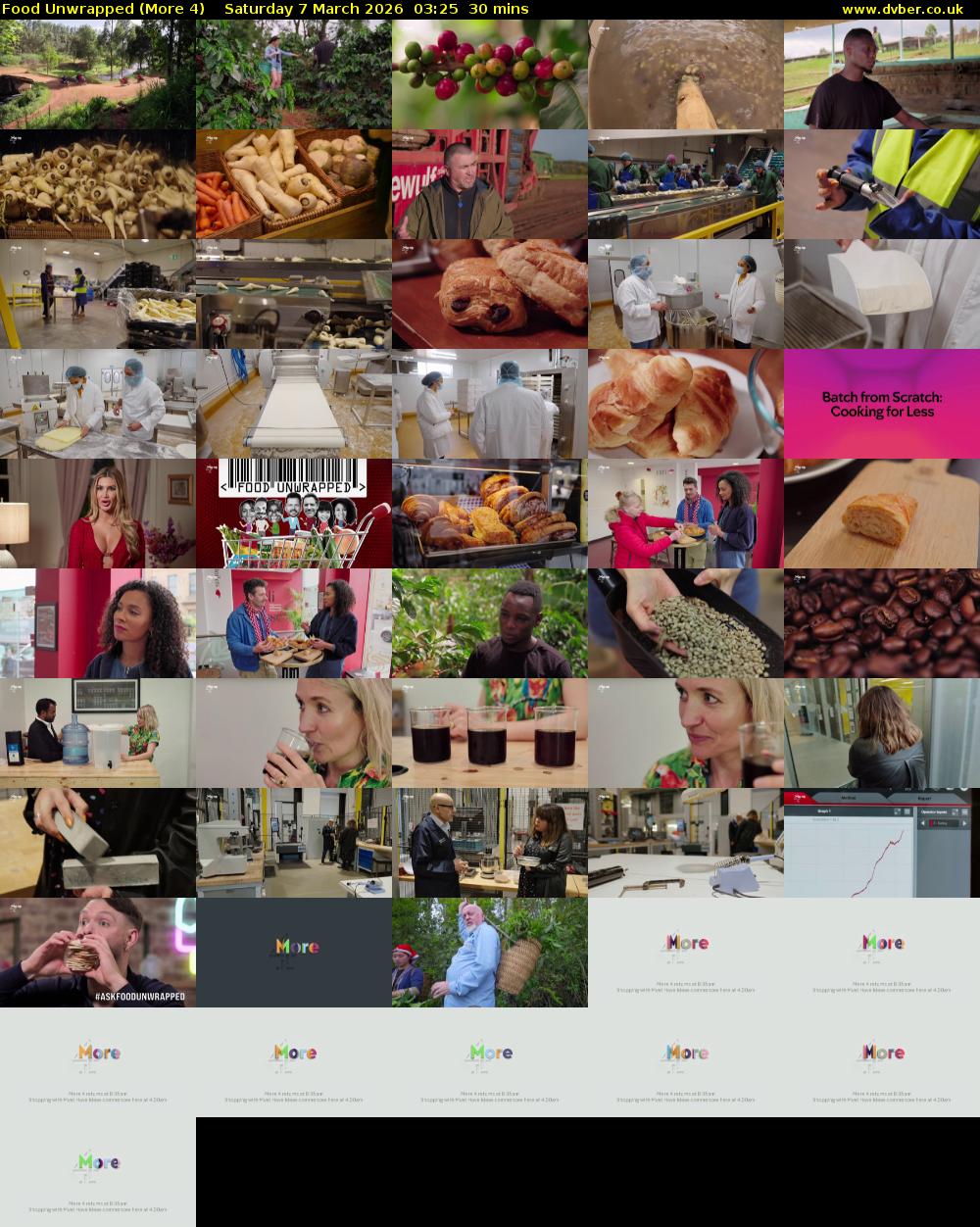 Food Unwrapped (More 4) Saturday 7 March 2026 03:25 - 03:55