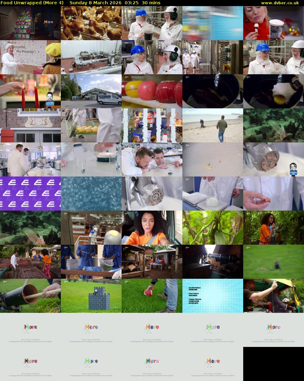 Food Unwrapped (More 4) Sunday 8 March 2026 03:25 - 03:55