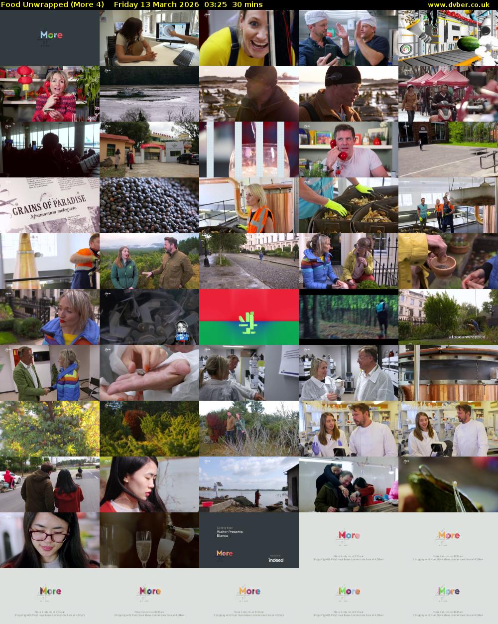 Food Unwrapped (More 4) Friday 13 March 2026 03:25 - 03:55