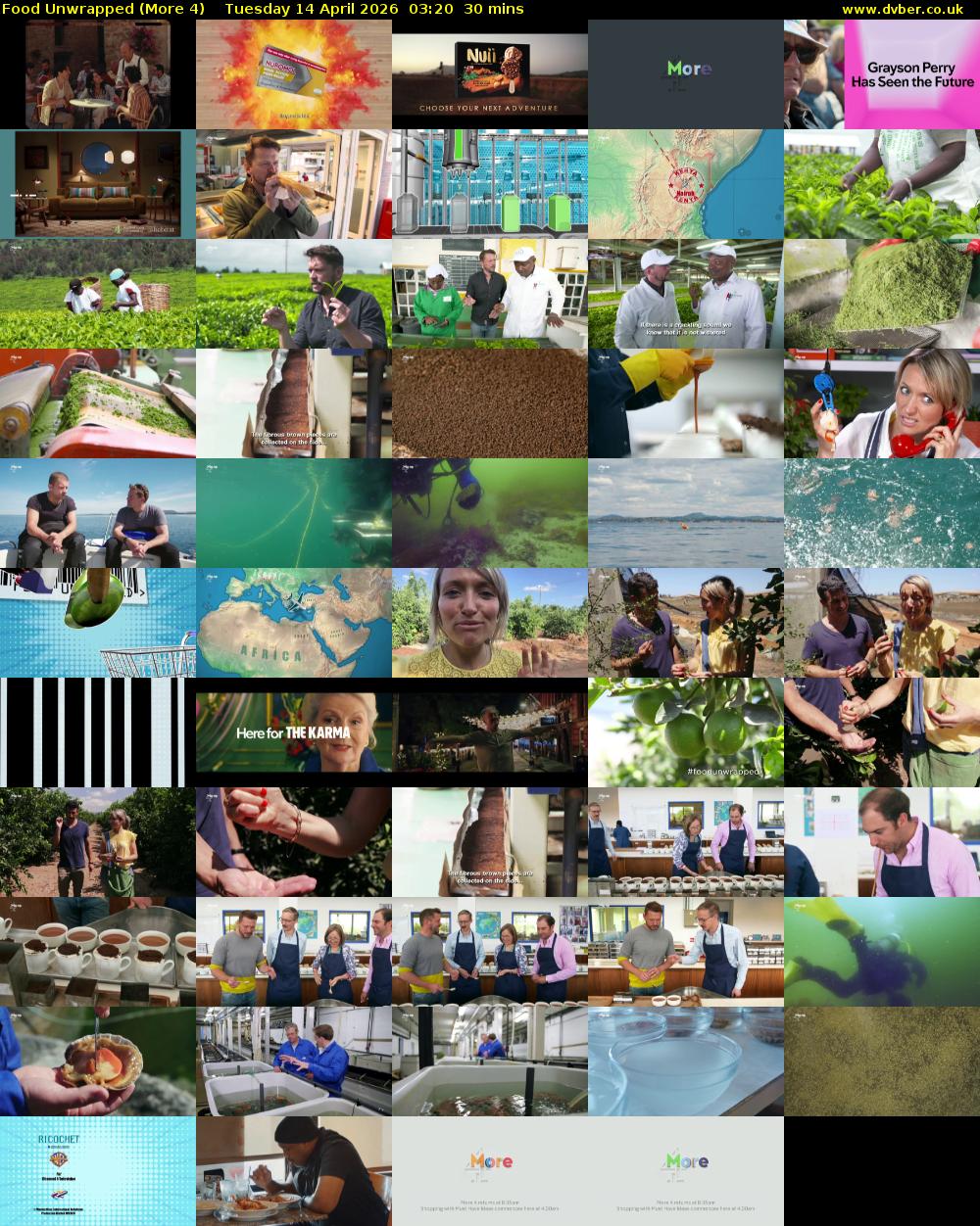 Food Unwrapped (More 4) Tuesday 14 April 2026 03:20 - 03:50