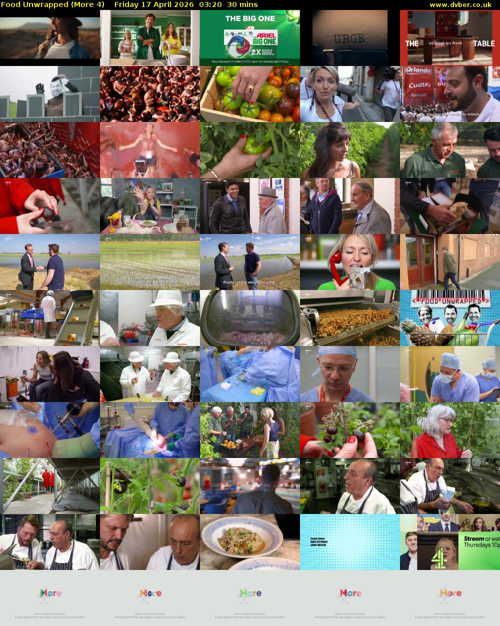 Food Unwrapped (More 4) Friday 17 April 2026 03:20 - 03:50