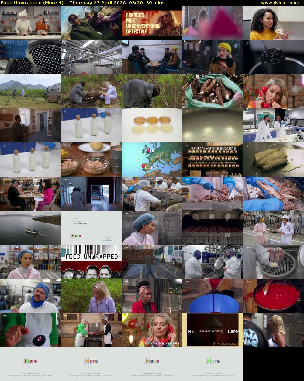 Food Unwrapped (More 4) Thursday 23 April 2026 03:20 - 03:50