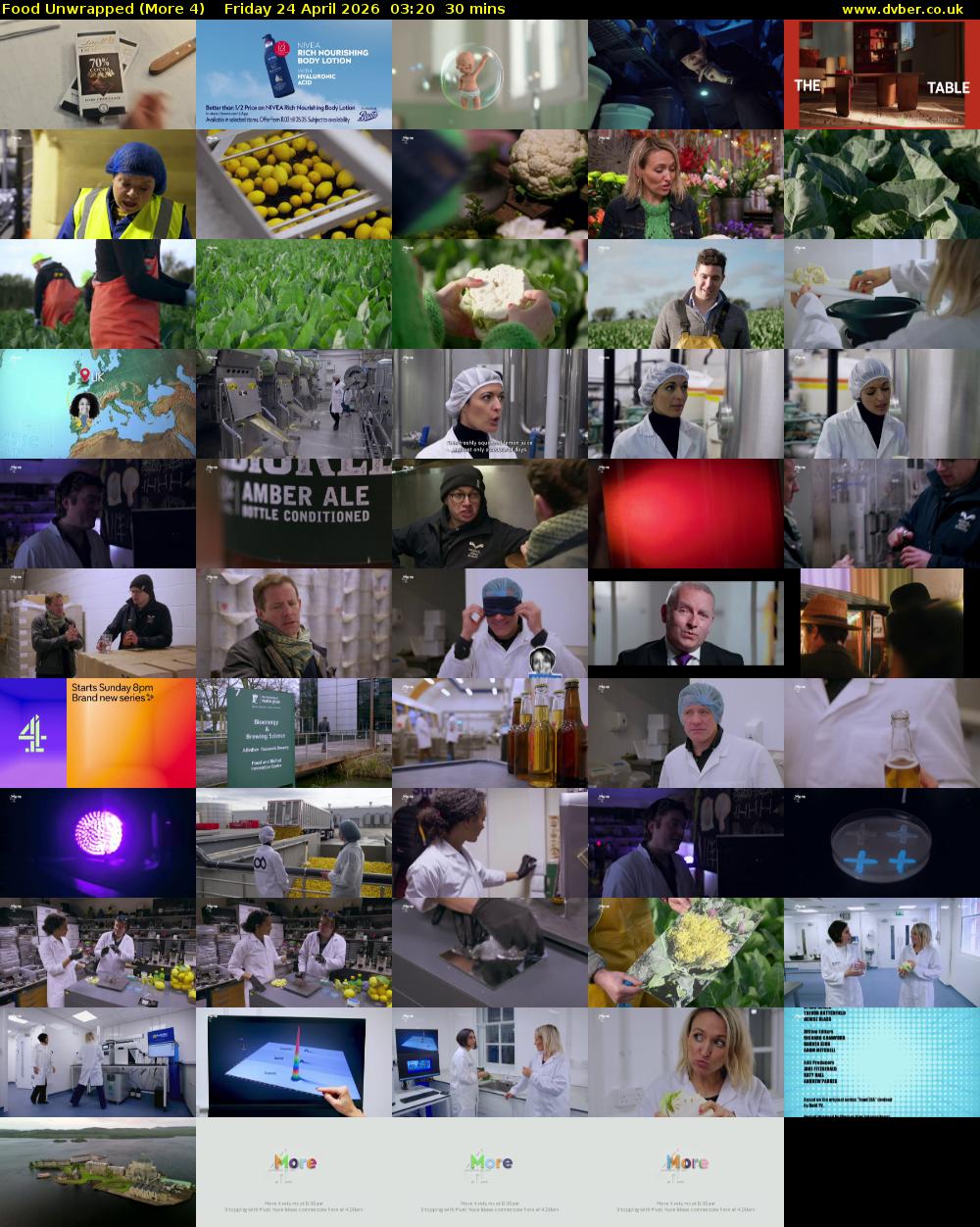 Food Unwrapped (More 4) Friday 24 April 2026 03:20 - 03:50