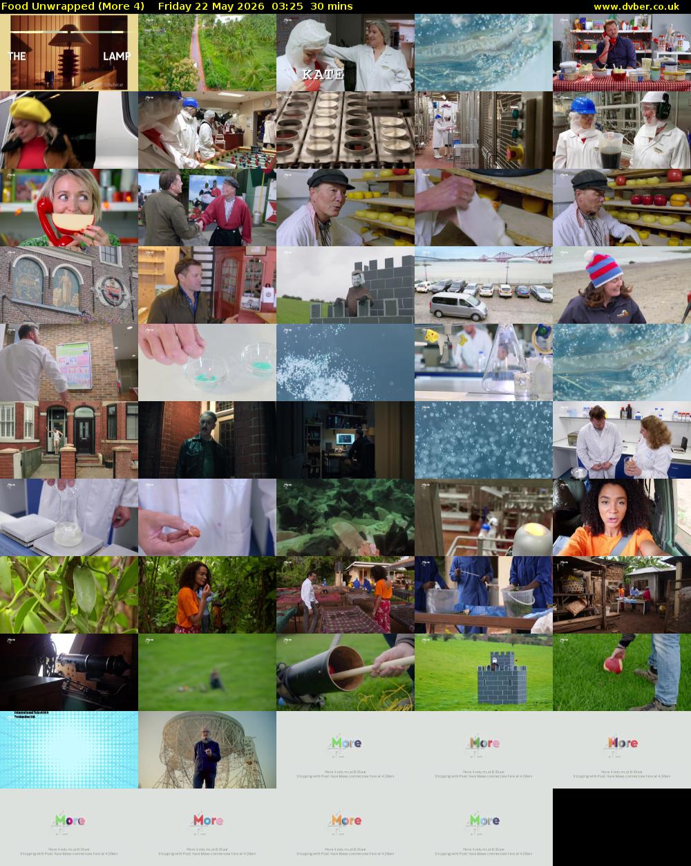 Food Unwrapped (More 4) Friday 22 May 2026 03:25 - 03:55