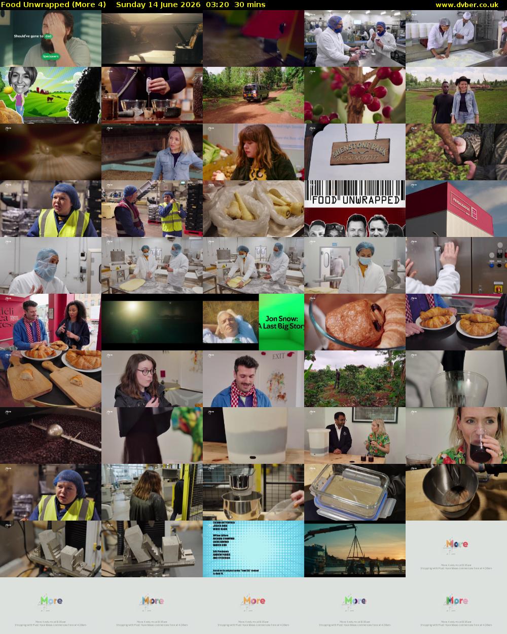 Food Unwrapped (More 4) Sunday 14 June 2026 03:20 - 03:50