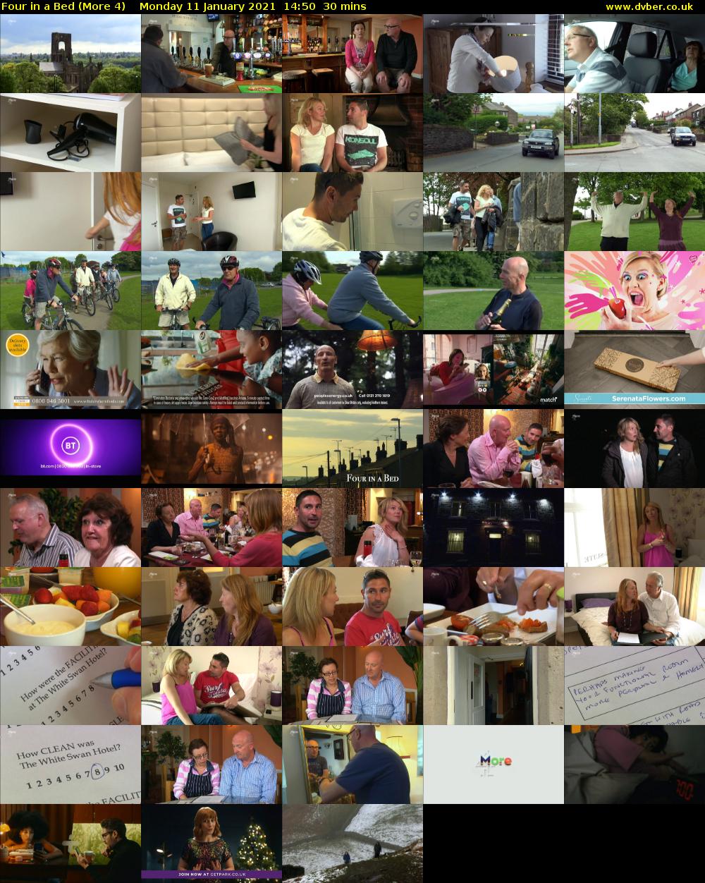 Four in a Bed (More 4) Monday 11 January 2021 14:50 - 15:20