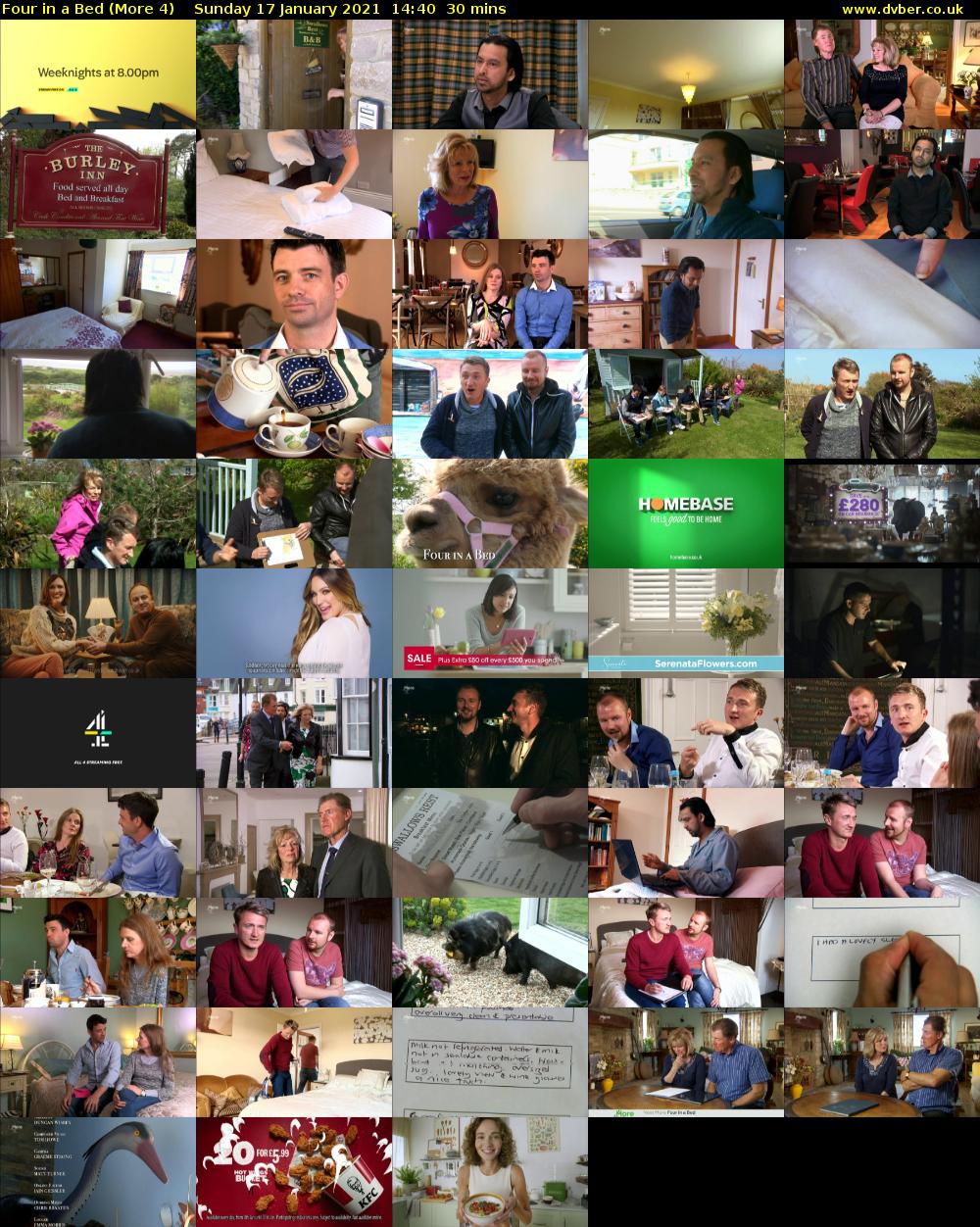 Four in a Bed (More 4) Sunday 17 January 2021 14:40 - 15:10