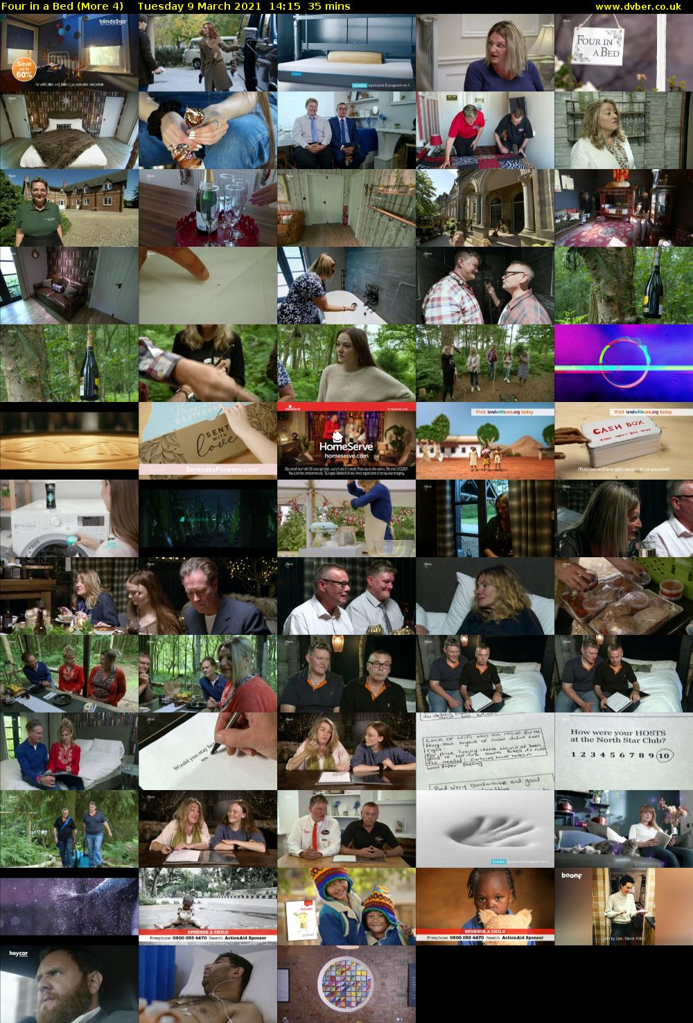 Four in a Bed (More 4) Tuesday 9 March 2021 14:15 - 14:50