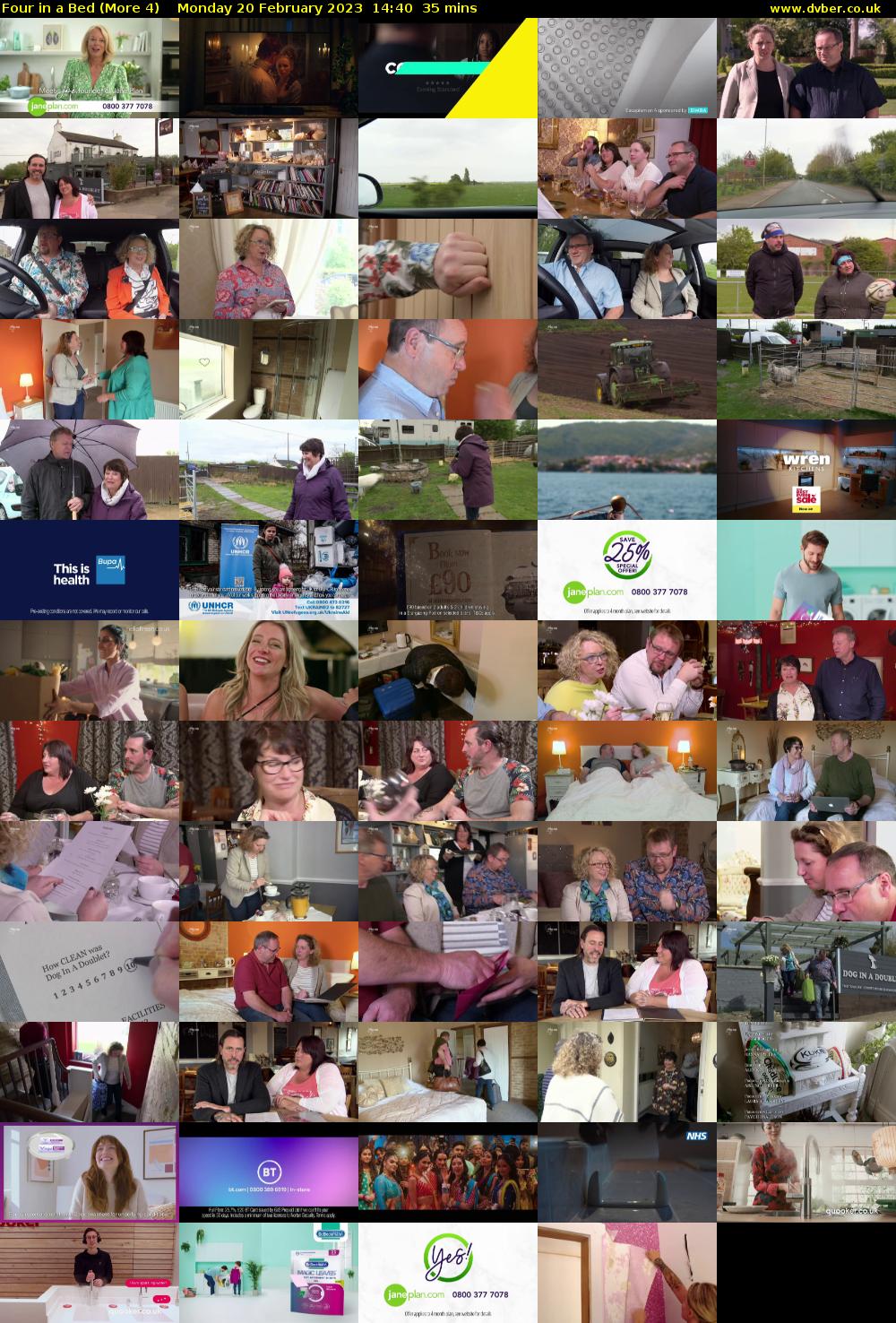 Four in a Bed (More 4) Monday 20 February 2023 14:40 - 15:15