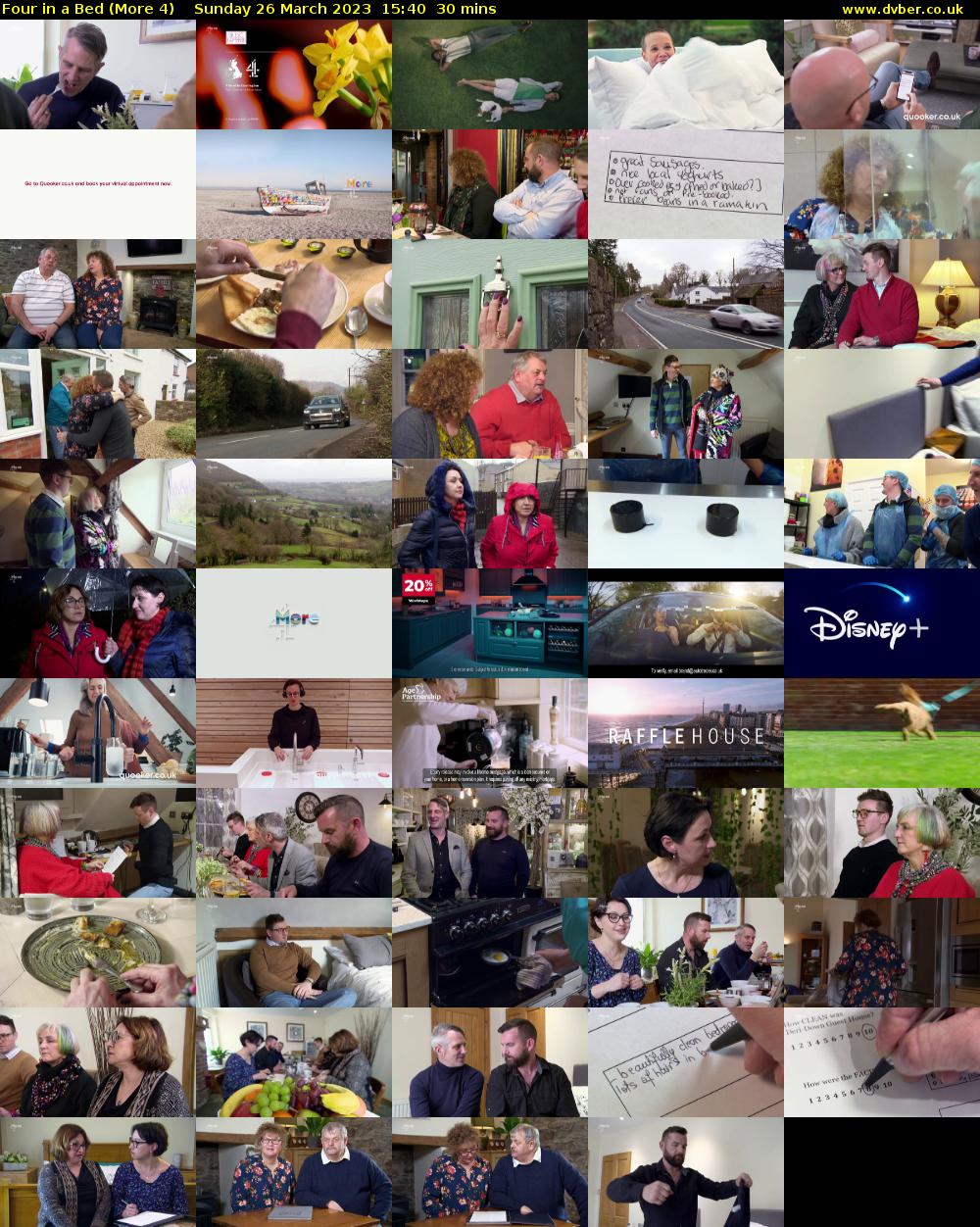 Four in a Bed (More 4) Sunday 26 March 2023 15:40 - 16:10