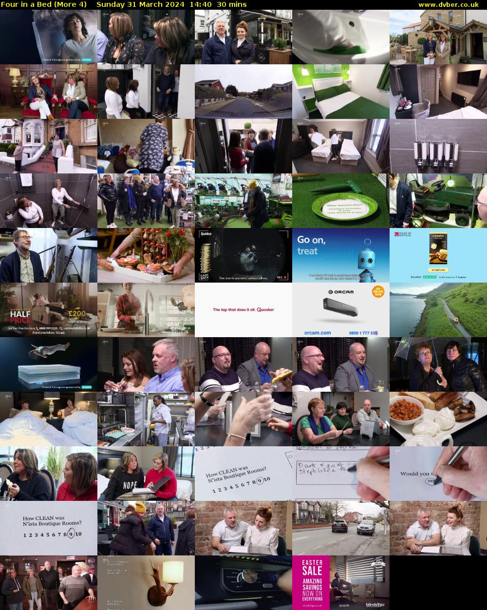 Four in a Bed (More 4) Sunday 31 March 2024 14:40 - 15:10