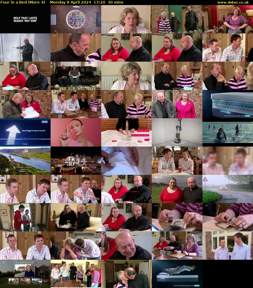 Four in a Bed (More 4) Monday 8 April 2024 17:20 - 17:50