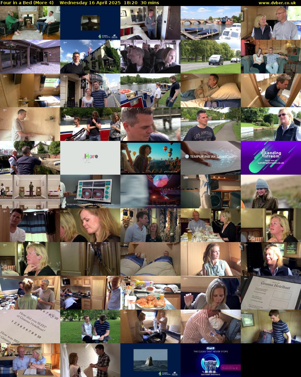 Four in a Bed (More 4) Wednesday 16 April 2025 18:20 - 18:50