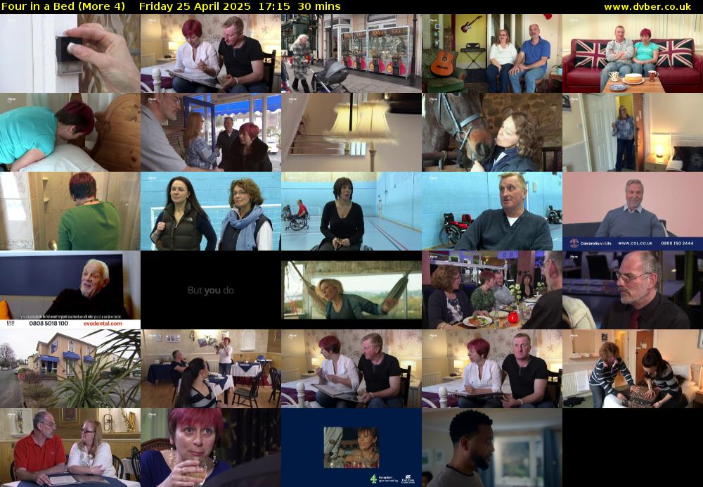 Four in a Bed (More 4) Friday 25 April 2025 17:15 - 17:45