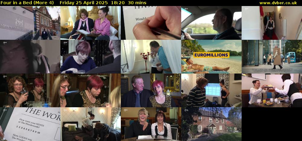 Four in a Bed (More 4) Friday 25 April 2025 18:20 - 18:50