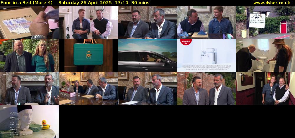 Four in a Bed (More 4) Saturday 26 April 2025 13:10 - 13:40