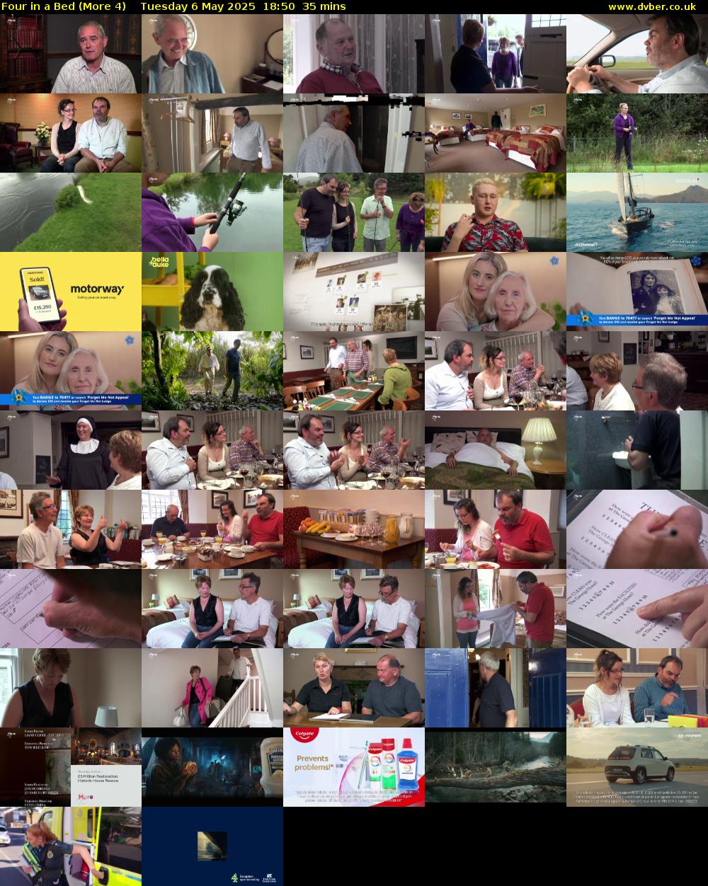 Four in a Bed (More 4) Tuesday 6 May 2025 18:50 - 19:25