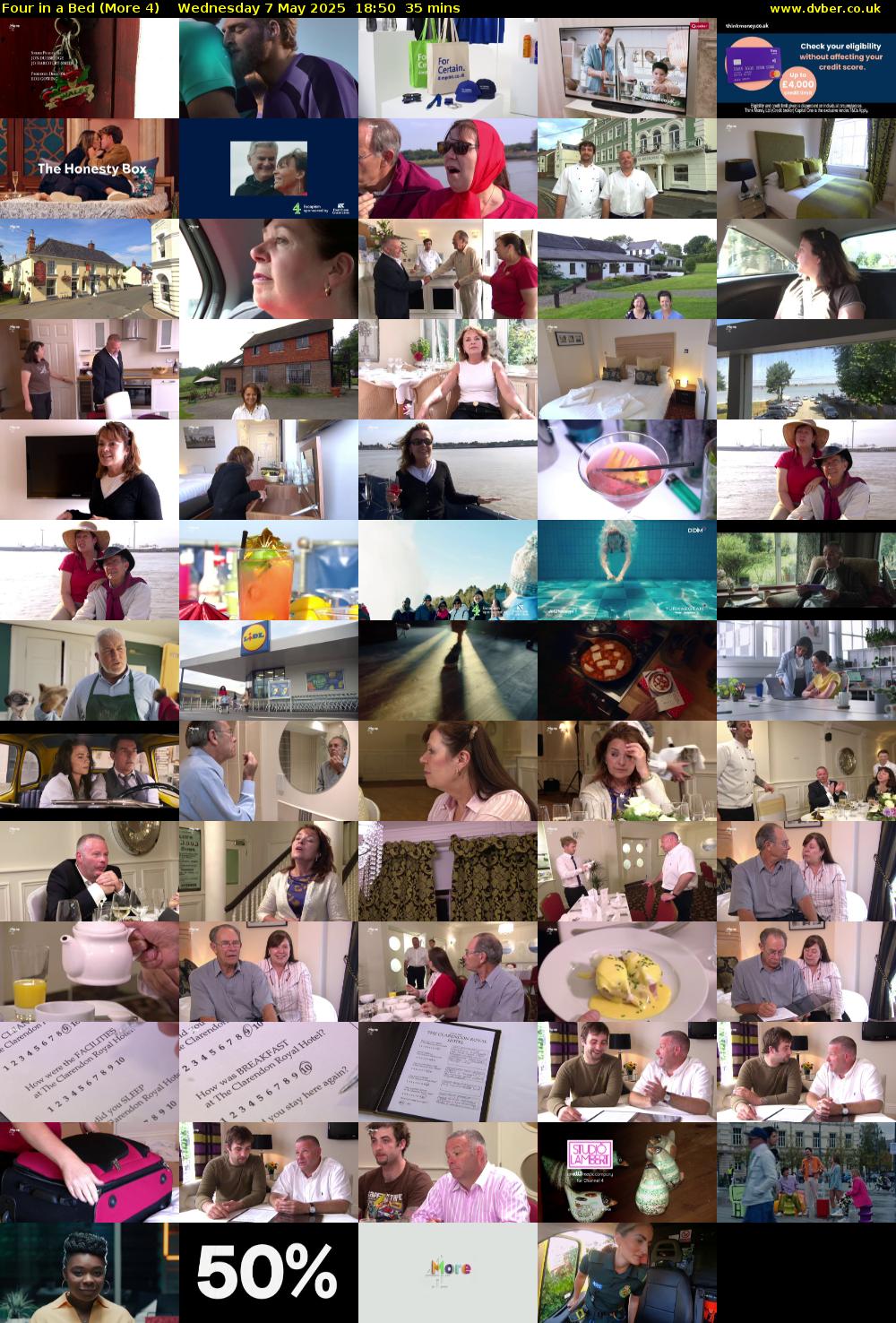 Four in a Bed (More 4) Wednesday 7 May 2025 18:50 - 19:25