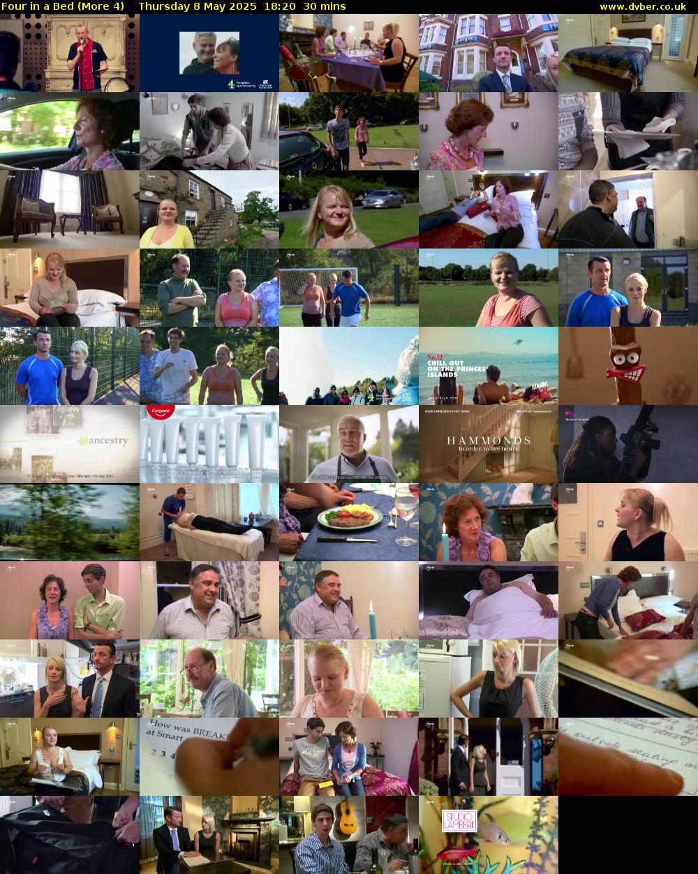 Four in a Bed (More 4) Thursday 8 May 2025 18:20 - 18:50