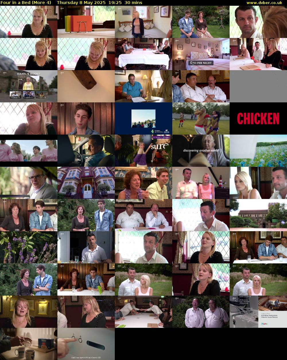 Four in a Bed (More 4) Thursday 8 May 2025 19:25 - 19:55