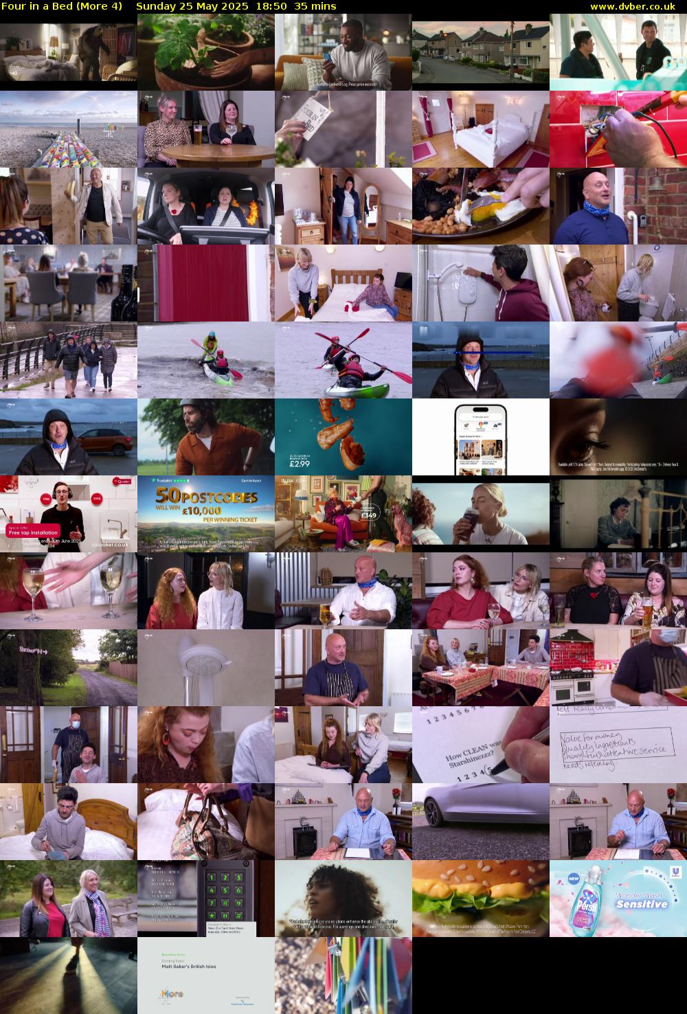 Four in a Bed (More 4) Sunday 25 May 2025 18:50 - 19:25